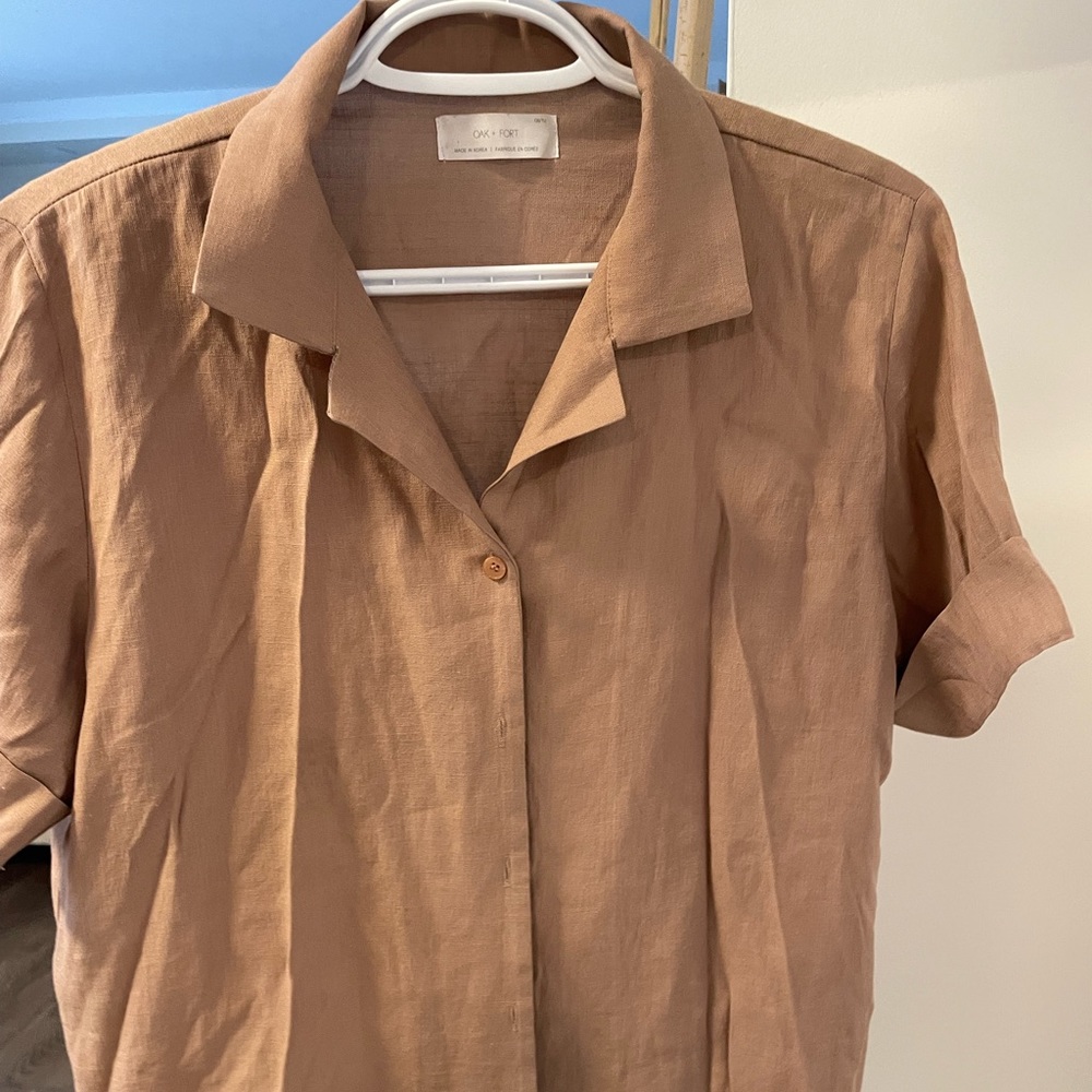 Oak & Fort button up tshirt